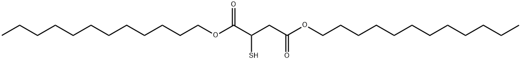 2-Mercaptobutanedioic acid didodecyl ester 结构式