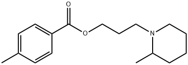p-Toluic acid 3-(2-methylpiperidino)propyl ester 结构式