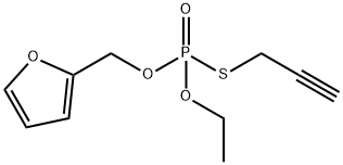 Thiophosphoric acid O-ethyl O-furfuryl S-(2-propynyl) ester 结构式