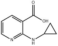 2-环丙基氨基烟酸 结构式