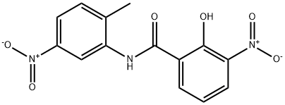 2-Hydroxy-N-(2-methyl-5-nitrophenyl)-3-nitrobenzamide 结构式