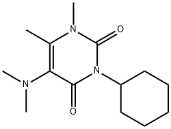 3-Cyclohexyl-1,6-dimethyl-5-(dimethylamino)uracil 结构式