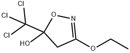 5-(TRICHLOROMETHYL)-3-ETHOXY-4,5-DIHYDROISOXAZOL-5-OL 结构式