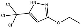 3-(TRICHLOROMETHYL)-5-ETHOXY-1H-PYRAZOLE 结构式