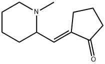 Cyclopentanone, 2-[(1-methyl-2-piperidinyl)methylene]-, (2E)- (9CI) 结构式