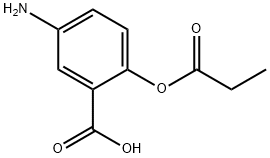 Benzoic acid, 5-amino-2-(1-oxopropoxy)- (9CI) 结构式