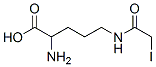 2-amino-5-iodoacetamidovaleric acid 结构式