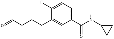 Benzamide, N-cyclopropyl-4-fluoro-3-(4-oxobutyl)- (9CI) 结构式