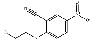 H-(2-羟乙基)2-氰基-4-硝基苯胺 结构式