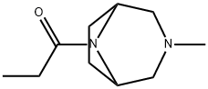 3-Methyl-8-propionyl-3,8-diazabicyclo[3.2.1]octane 结构式