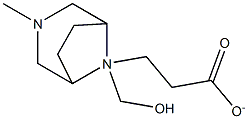 3-Methyl-3,8-diazabicyclo[3.2.1]octane-8-methanol propionate 结构式