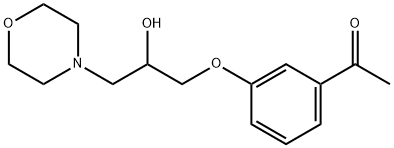 3'-(2-Hydroxy-3-morpholinopropoxy)acetophenone 结构式