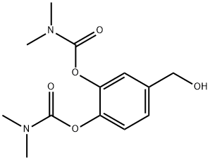 3,4-Bis(N,N-dimethylcarbamoyloxy)benzyl alcohol 结构式