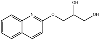 3-(2-Quinolyloxy)-1,2-propanediol 结构式