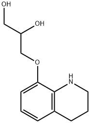 3-(1,2,3,4-Tetrahydroquinolin-8-yloxy)-1,2-propanediol 结构式