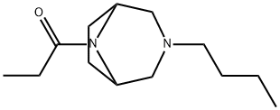 3-Butyl-8-propionyl-3,8-diazabicyclo[3.2.1]octane 结构式