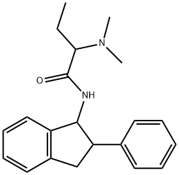 N-[2-(Dimethylamino)butyryl]-2-phenyl-1-indanamine 结构式