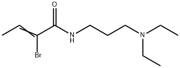N-(3-Diethylaminopropyl)-2-bromo-2-butenamide 结构式