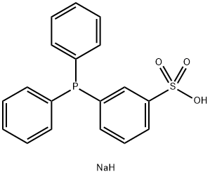 3-二苯膦基苯磺酸钠 结构式