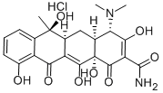 盐酸四环素 结构式