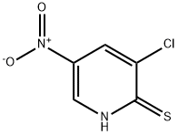 3-氯-2-疏基-5-硝基吡啶 结构式