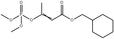 3-(Dimethoxyphosphinyloxy)-2-butenoic acid cyclohexylmethyl ester 结构式