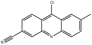 9-Chloro-7-methyl-3-acridinecarbonitrile 结构式