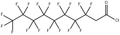 3,3,4,4,5,5,6,6,7,7,8,8,9,9,10,10,10-heptadecafluorodecanoyl chloride 结构式