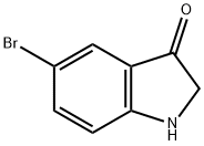 5-溴吲哚啉-3-酮 结构式