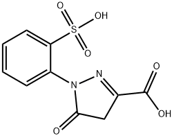 5-Oxo-1-(2-sulfophenyl)-2,5-dihydro-1H-pyrazole-3-carboxylic acid 结构式