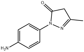 2-(4-氨基苯基)-5-甲基-2,4-二氢-3H-吡唑-3-酮 二盐酸盐 结构式