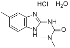 Urea, 1,1-dimethyl-3-(5-methyl-2-benzimidazolyl)-, hydrochloride, hydr ate 结构式