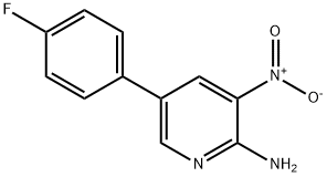 5-(4-Fluorophenyl)-3-nitro-2-pyridinylamine 结构式