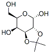 alpha-D-Galactopyranose, 2,3-O-(1-methylethylidene)- (9CI) 结构式