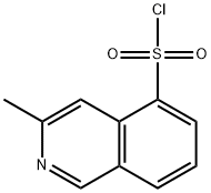 3-甲基异喹啉-5-磺酰氯 结构式