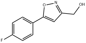 5-(4-氟苯基)异噁唑-3-甲醇 结构式