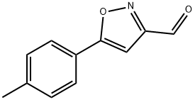 5-(4-甲苯基)异噁唑-3-甲醛 结构式