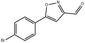 5-(4-溴苯基)-3-异恶唑甲醛 结构式