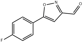 5-(4-氟苯基)异噁唑-3-甲醛 结构式
