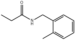N-(2-甲基苄基)丙酰胺 结构式