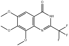 4(1H)-Quinazolinone,  6,7,8-trimethoxy-2-(trifluoromethyl)-  (9CI) 结构式