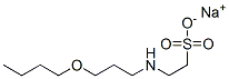 2-[(3-Butoxypropyl)amino]ethanesulfonic acid sodium salt 结构式