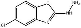 5-CHLOROBENZOXAZOL-2-YL-HYDRAZINE 结构式