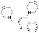 1,4-Dimorpholino-2-(phenylthio)-2-butene 结构式