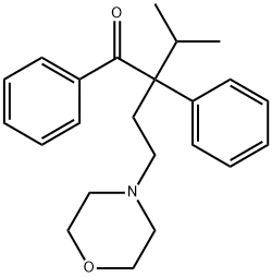 2-Isopropyl-4-morpholino-2-phenylbutyramide 结构式