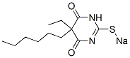 5-Ethyl-5-hexyl-2-sodiothio-4,6(1H,5H)-pyrimidinedione 结构式