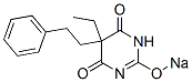 5-Ethyl-5-phenethyl-2-sodiooxy-4,6(1H,5H)-pyrimidinedione 结构式