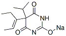 5-(1-Ethyl-1-propenyl)-5-isopropyl-2-sodiooxy-4,6(1H,5H)-pyrimidinedione 结构式