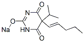 5-Isopropyl-5-(1-pentenyl)-2-sodiooxy-4,6(1H,5H)-pyrimidinedione 结构式