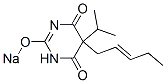 5-Isopropyl-5-(2-pentenyl)-2-sodiooxy-4,6(1H,5H)-pyrimidinedione 结构式